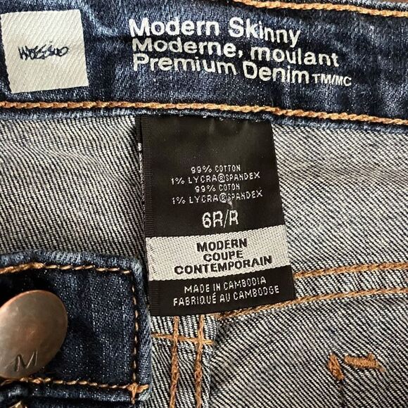 MOSSIMO Modern Skinny Premium Denim / SZ: 6 / EUC - Picture 6 of 6